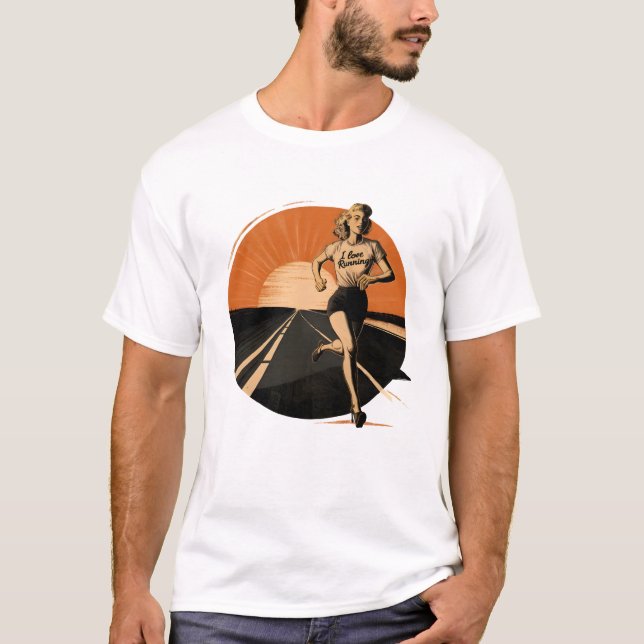 Energetische Liebe: Laufen T-Shirt (Vorderseite)