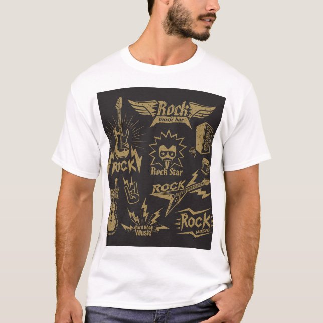Energetische Rockmusik T-Shirt (Vorderseite)
