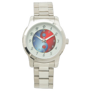 Energetischer Kristall Green Yin Yang Armbanduhr