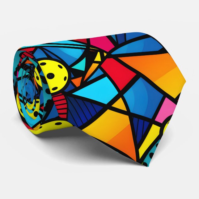 Energetischer Pickleball Flow Krawatte (Gerollt)