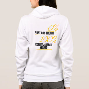 "Energie 0% - Kaffee 100% Hoodie" Hoodie