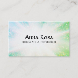 *~* Energie Burst Rays Healing Glitzern Reiki Visitenkarte