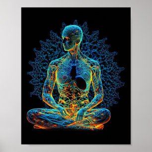 Energie-Chakra-Yoga-Meditation Geistig _1 Poster