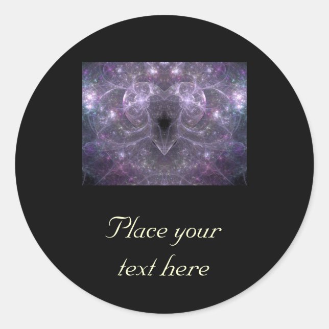 Energie der Liebe Runder Aufkleber (Vorderseite)