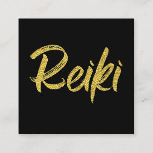 *~* Energie, die Reiki Meister oder Praktiker Quadratische Visitenkarte