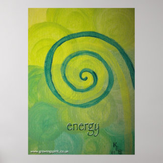 "Energie" Gemälde für Herzkunst Poster