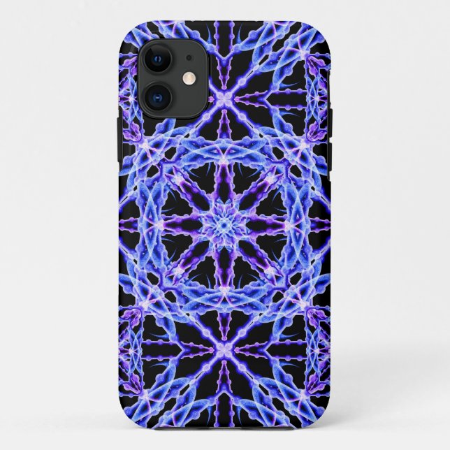 Energie-Gitter-Mandala Case-Mate iPhone Hülle (Rückseite)