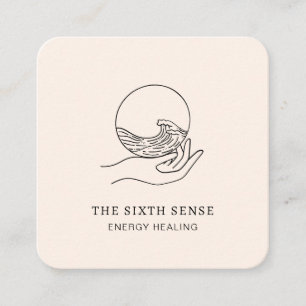 Energie Heiler Reiki Spirituelle Business Card Quadratische Visitenkarte