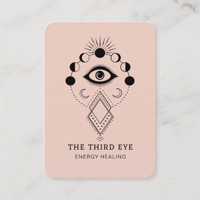 Energie Heiler Reiki Spirituelle Business Card Visitenkarte (Vorderseite)