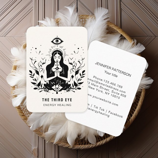 Energie Heiler Reiki Spirituelle Business Card Visitenkarte (Von Creator hochgeladen)