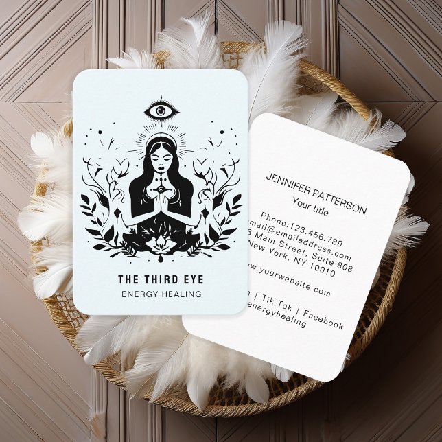 Energie Heiler Reiki Spirituelle Business Card Visitenkarte (Von Creator hochgeladen)