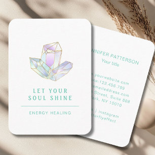 Energie Heiler Reiki Spirituelle Business Card Visitenkarte