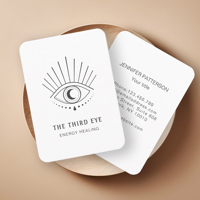 Energie Heiler Reiki Spirituelle White Business Ca Visitenkarte (Von Creator hochgeladen)