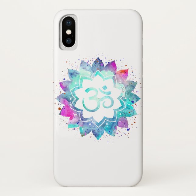 *~* Energie-Heiler Reiki Yoga-Massage OM Case-Mate iPhone Hülle (Rückseite)