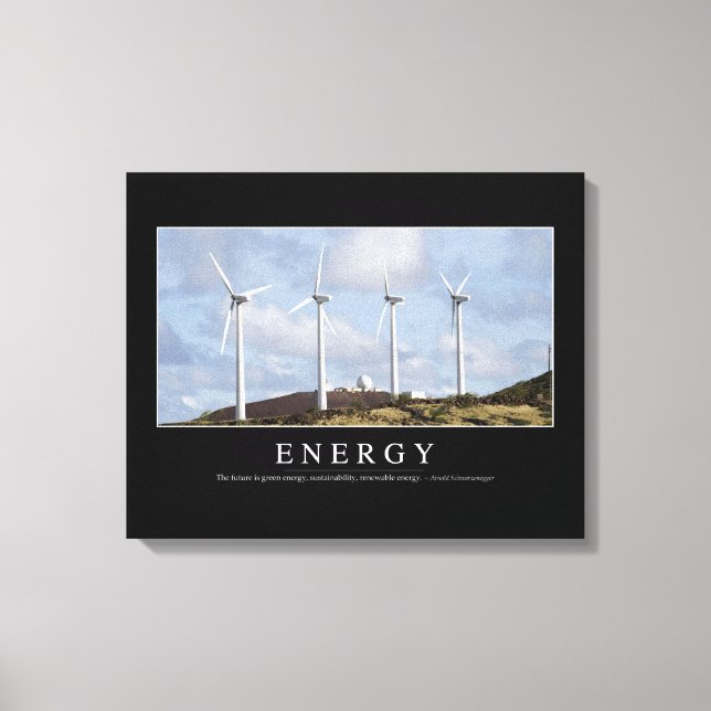 Energie: Inspiration Leinwanddruck (Vorderseite)