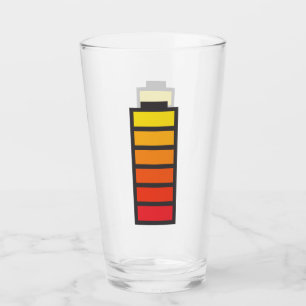 Energie ladendes Bierglas Glas