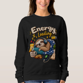 Energie ladendes Faultier – Lustiges gemütliches F Sweatshirt