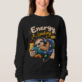 Energie ladendes Faultier – Lustiges gemütliches F Sweatshirt