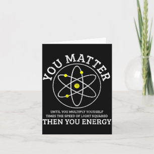 Energie Lustiger Physik Nerd Wissenschaft Physiker Karte