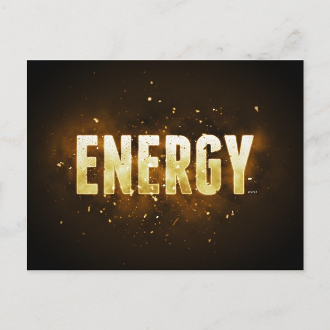 Energie Postkarte (Vorderseite)