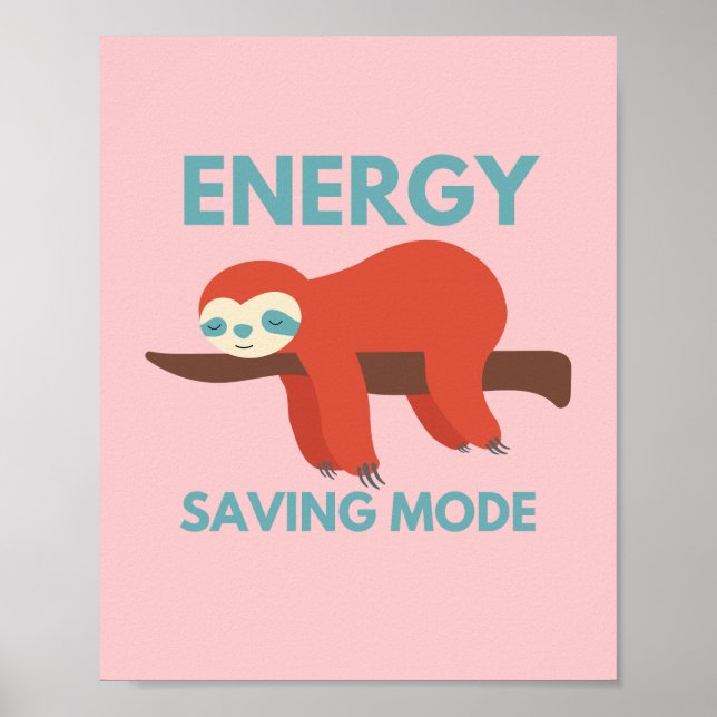 Energie Rett Mode Funny Poster (Vorne)