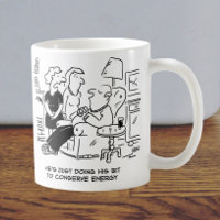 Energie Rettend Cartoon Tasse