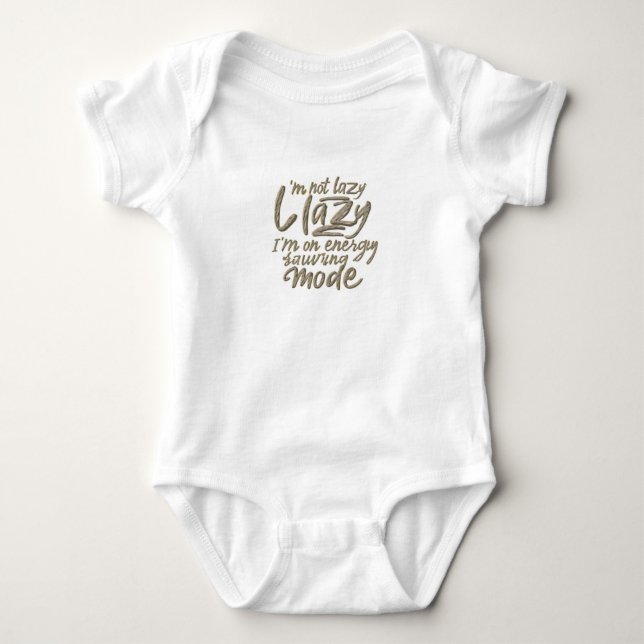 Energie Rettend Modus" Baby Bodysuit Strampler (Vorderseite)