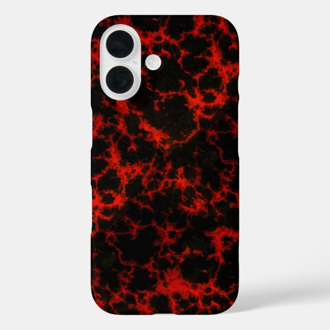 Energie Rot und Schwarze Flammen Case-Mate iPhone Hülle (Rückseite)