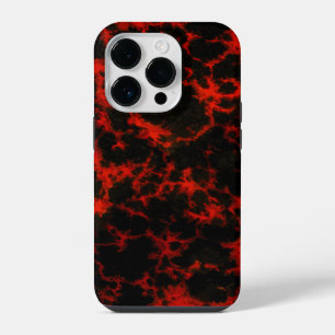 Energie Rote und schwarze Flammen iPhone 14 Pro Hülle