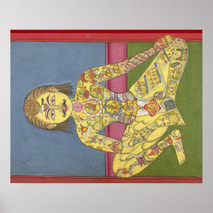 Energie-Yogaplakat Poster