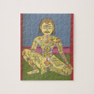 Energie-Yogapuzzlespiel Puzzle