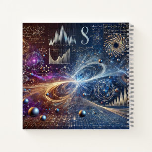Energieausbruch & Design wissenschaftlicher Gleich Notizbuch