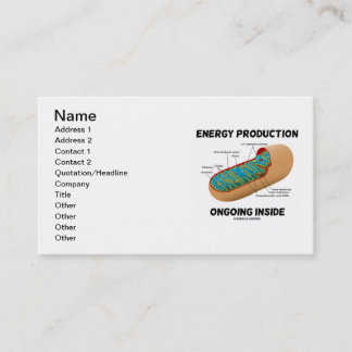 Energieerzeugung-laufendes Innere (Mitochondrion) Visitenkarte