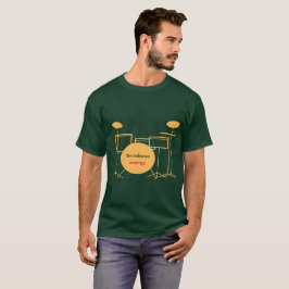 Energiegeladenes Trommel-Set-Grafik-Burst FÜR TEES