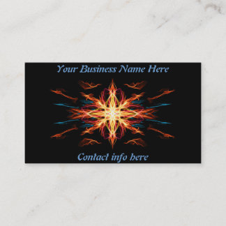 Energiegeometrie-Feuer-Element Visitenkarte