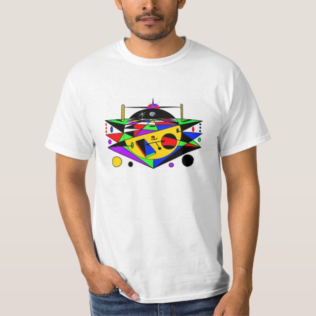 Energiegerät = färbte 1 T-Shirt (Vorderseite)