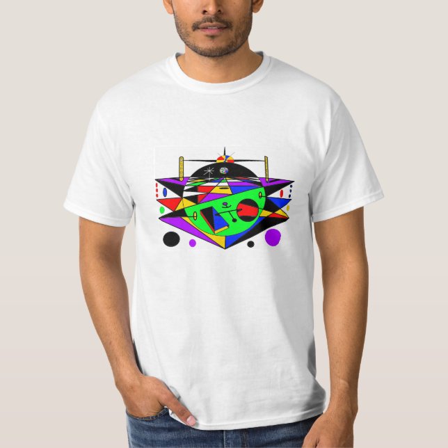 Energiegerät färbte 2 T-Shirt (Vorderseite)