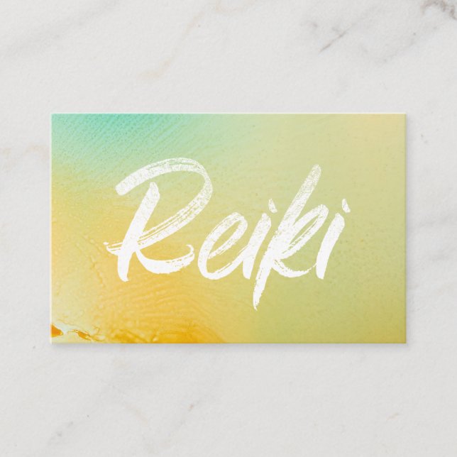*~*Energieheiler Reiki Master Reiki Praktizierende Visitenkarte (Vorderseite)