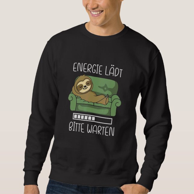 Energiekosten Bitte warten Sie auf dem Sofa Chi. Sweatshirt (Vorderseite)