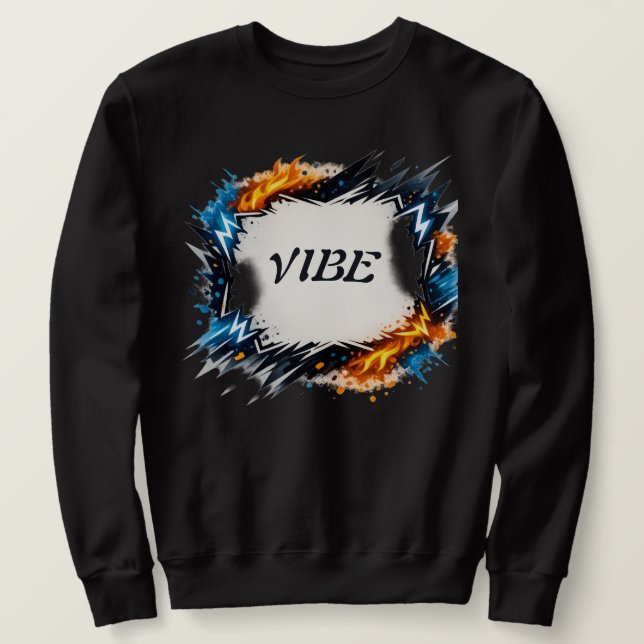 Energiekreis – Anpassbares Textdesign Sweatshirt (Design vorne)