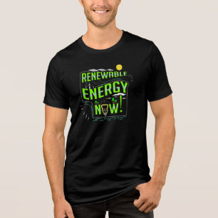 Energien-jetzt Klimawandel-Bewusstsein Tri-Blend Shirt