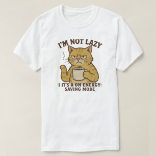 Energiesparende Katze T-Shirt