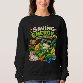 Energiesparender Frosch – Lustiges gemütliches fau Sweatshirt