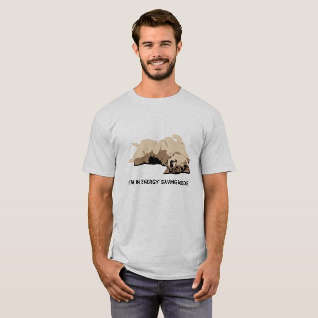 Energiesparender Modus Corgi T-Shirt (Vorne ganz)