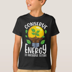 Energiesparlampen erhalten Grüne Umwelt T-Shirt
