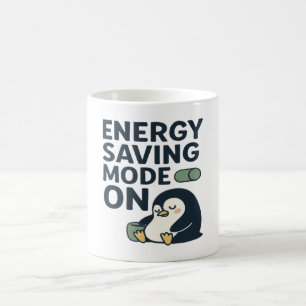 Energiesparmodus an- Süßes Pinguin-Design Kaffeetasse