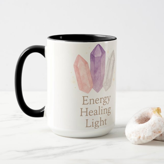 Energiesteine und innere Glow Tasse (Mit Donut)