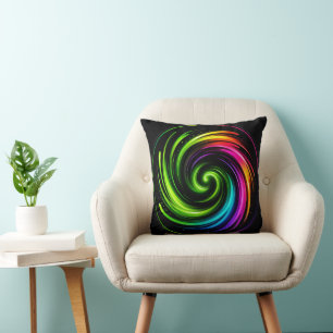 Energiewirbel-Regenbogen-Bewegung Kissen