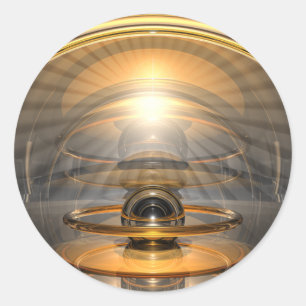 Energiezelle Runder Aufkleber