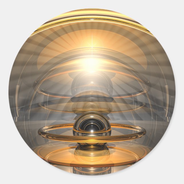 Energiezelle Runder Aufkleber (Vorderseite)